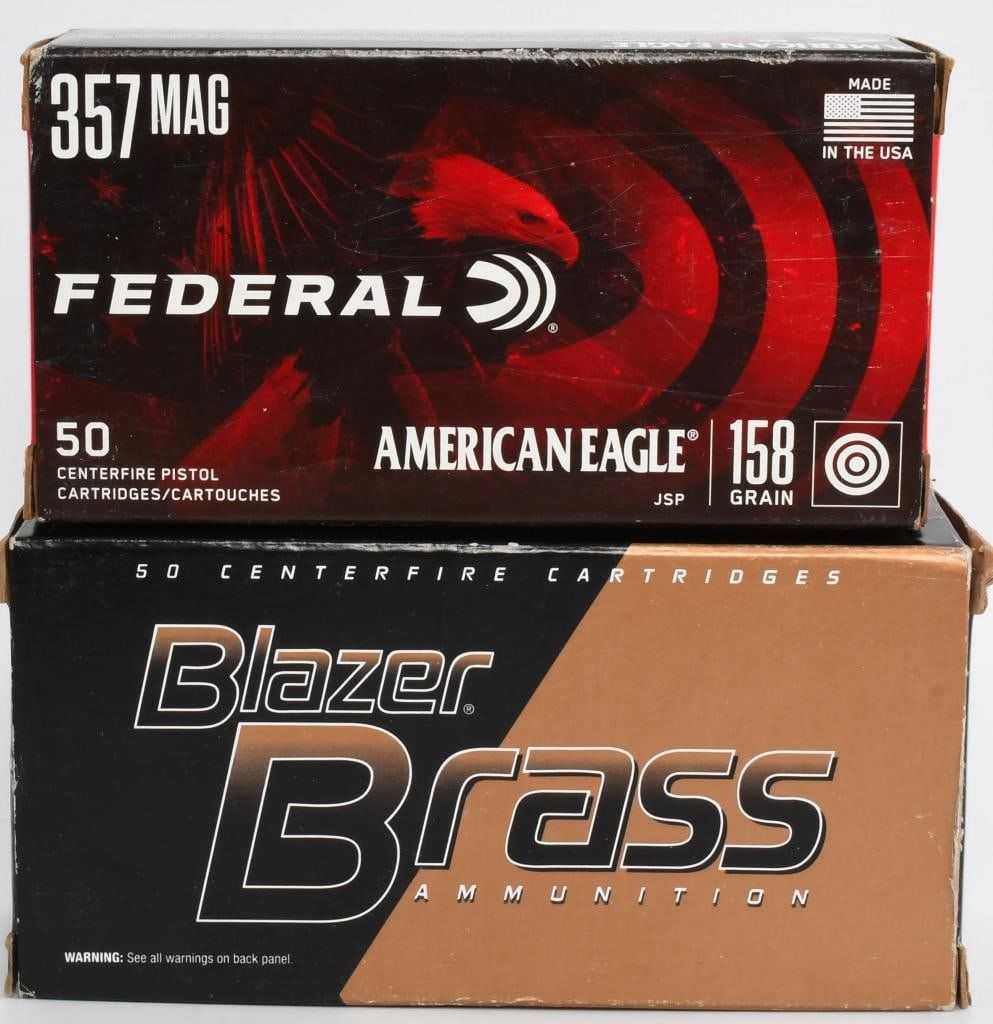 Lot 121: 100 Rounds Of .357 Magnum Ammunition