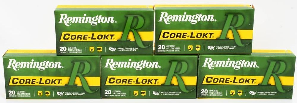 Lot 122: 100 Rounds Remington .250 Savage Ammunition