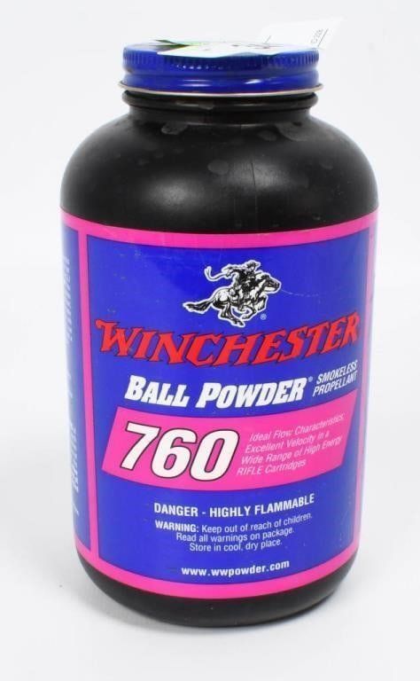 Lot 167: 1 LB Of Winchester 760 Smokeless Ball Gun Powder