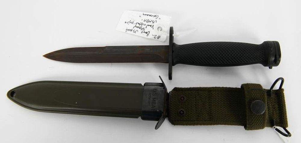Lot 209: US M4 Bayonet with U.S. M8A1 Germany Scabbard