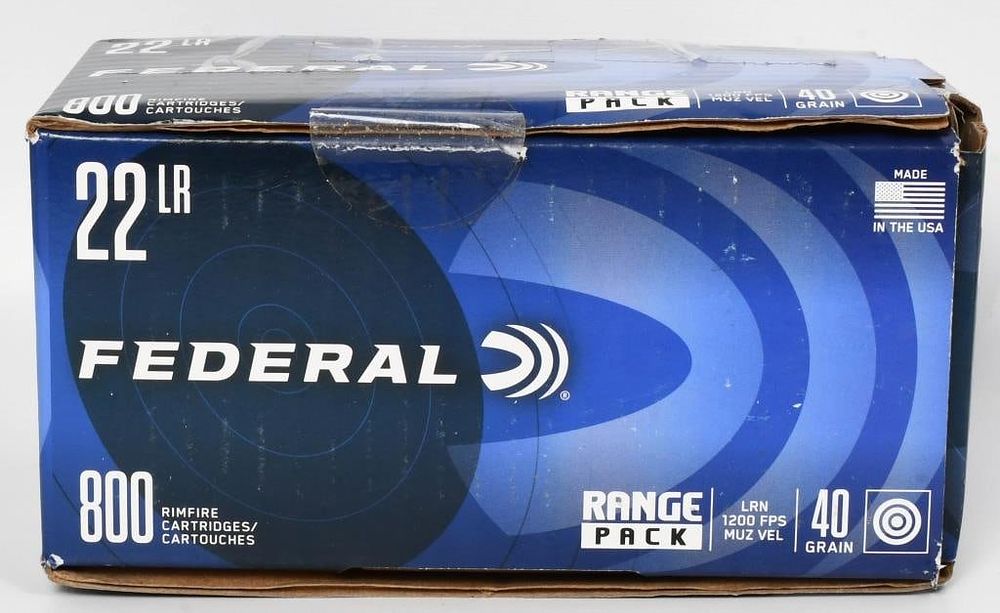 Lot 238: 800 Rounds of Federal .22 LR Ammunition