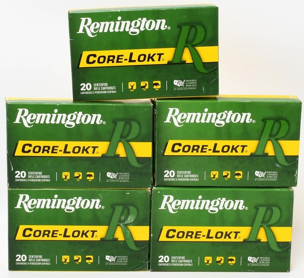 Lot 244: 100 Rounds Of Remington .30-06 SPRG Ammo