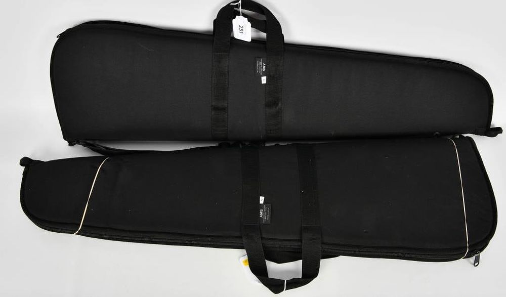 Lot 251: 2 AMS 42" Long Scoped Soft Padded Rifle Cases