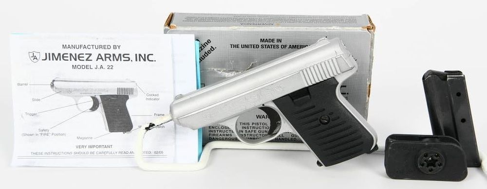Lot 273: Jimenez Arms JA22 Semi Auto Pocket Pistol .22 LR