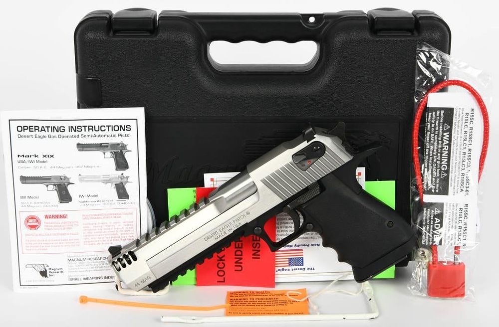 Lot 363: Magnum Research Stainless Desert Eagle .44 Magnum