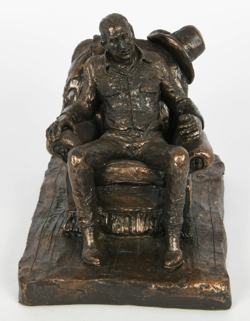 Lot 365: Chairman of the Range Bronzetone Michael Garman