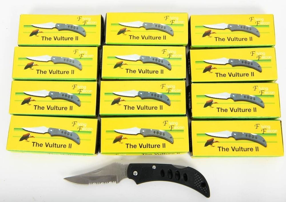 Lot 410: Lot of 12 New Frost Cutlery Vulture II Knife