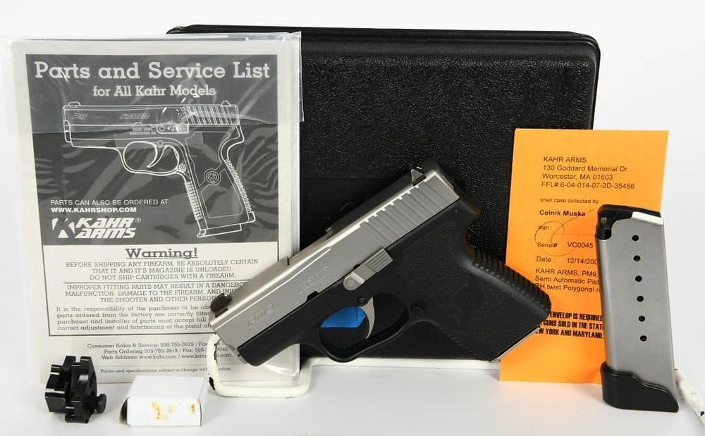 Lot 423: Kahr PM9 Semi Auto Carry Pistol 9MM