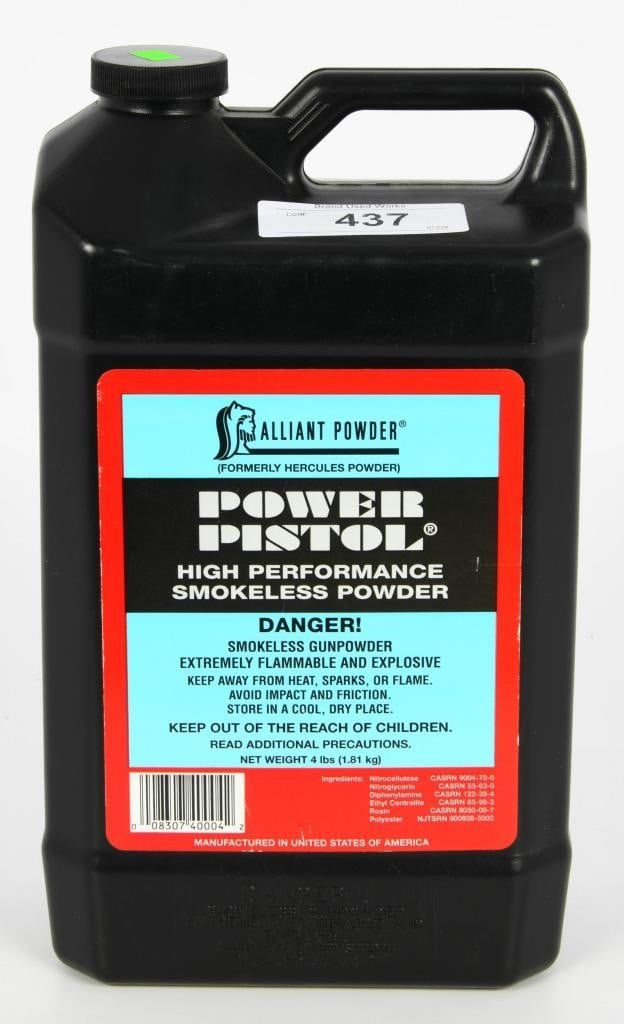 Lot 437: Alliant Powder Power Pistol HIgh Perform Powder