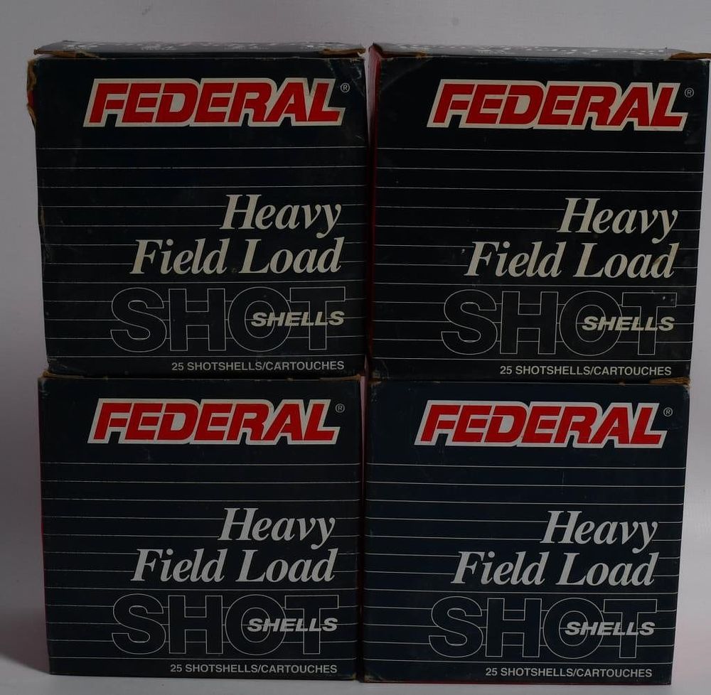 Lot 466: 100 Rounds Of Federal Field Load 16 Ga Shotshells