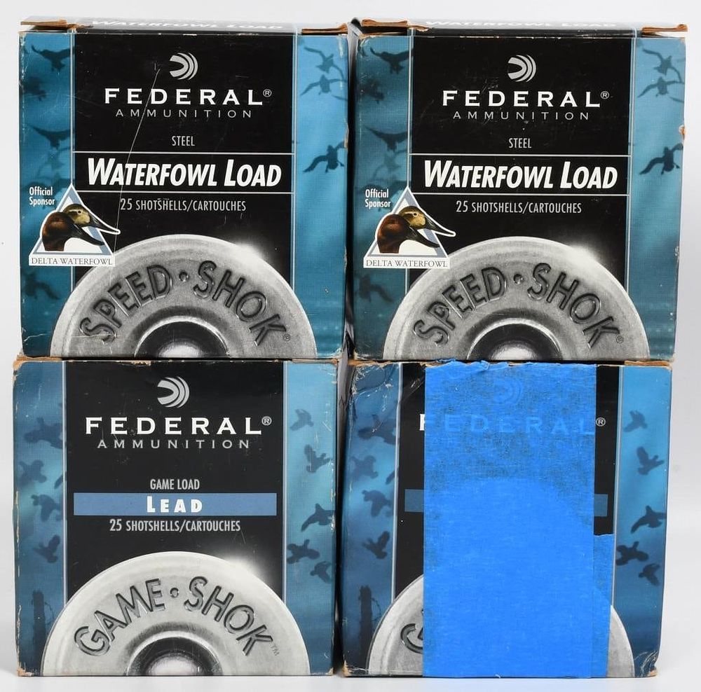 Lot 472: 98 Rds Of Federal 20 Ga Waterfowl Load Shotshells