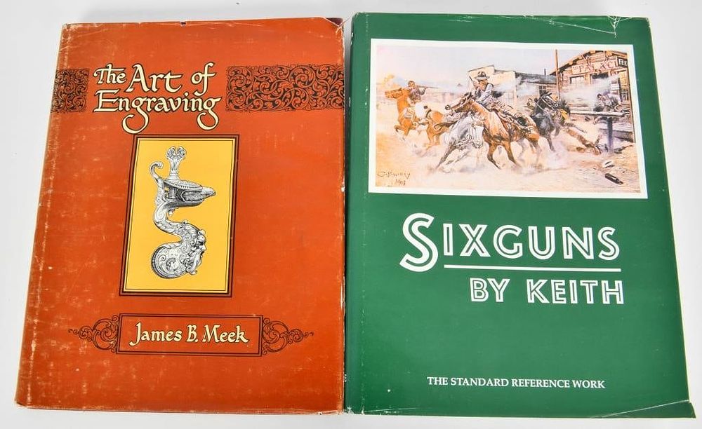 Lot 476: 2 Book Lot; The Art of Engraving & SIXGUNS hardcov