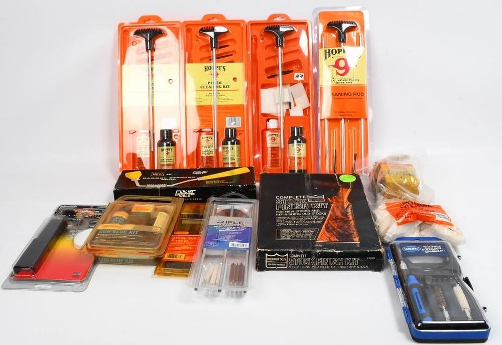 Lot 488: Large Selection Various Gun Cleaning Accessories