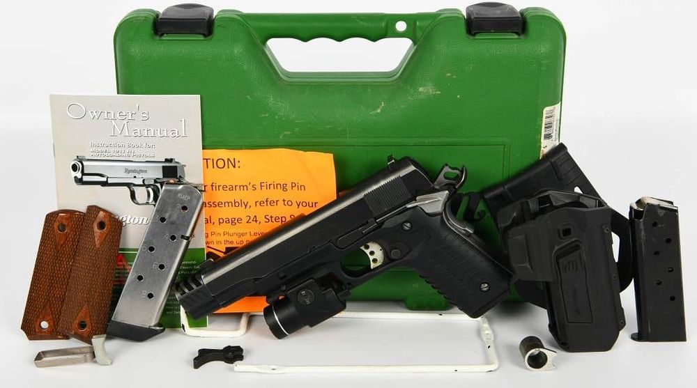 Lot 579: Remington 1911 R1 Semi Auto Pistol Package .45 ACP