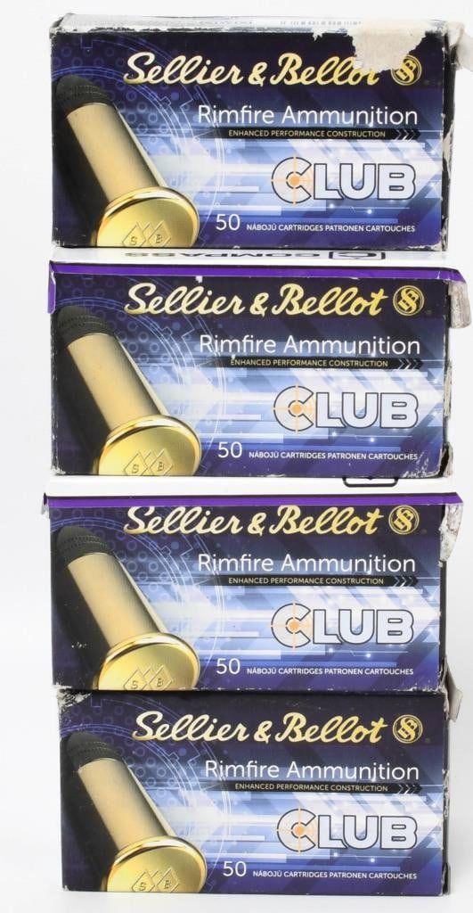 Lot 1078: 350 Rounds Of Sellier & Bellot .22 LR Ammunition