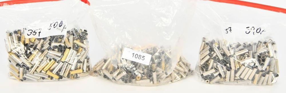Lot 1085: 1200 Ct of Cleaned and Deprimed .357 Magnum Brass