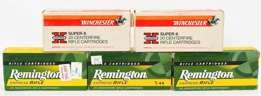 Lot 1087: 99 Rounds Of .250 Savage Ammunition