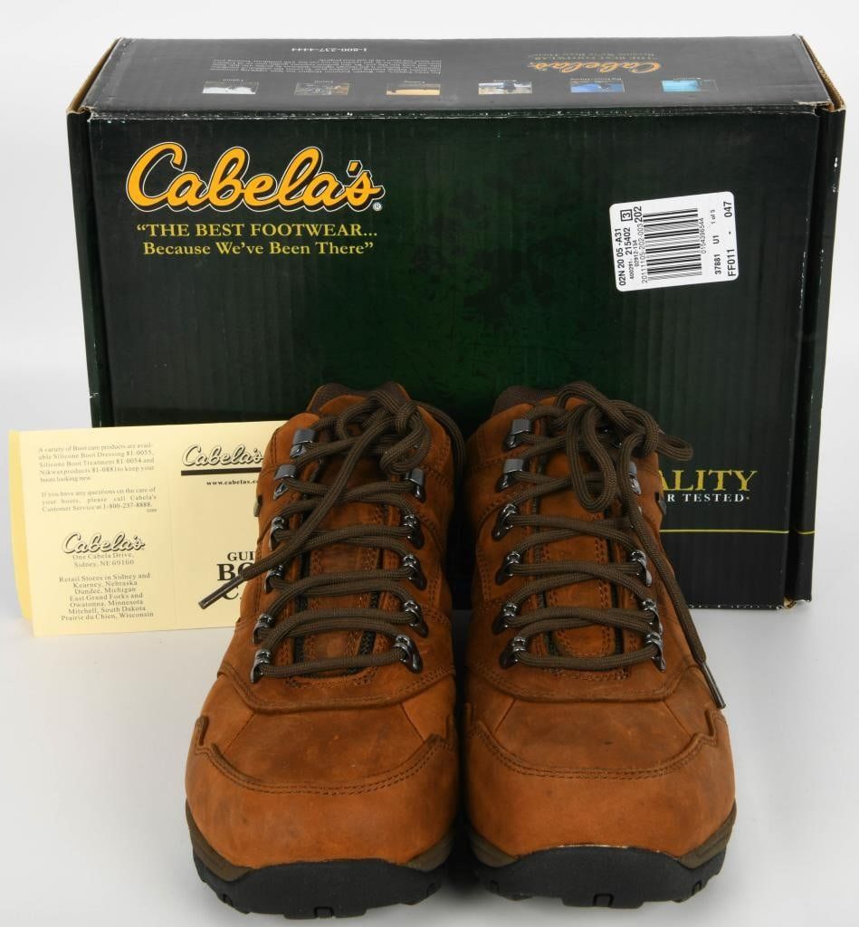 Lot 1103: Brand New Cabela's Men's X4 Dry-Plus Adventure 9.5