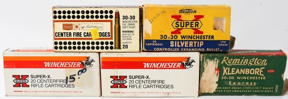 Lot 1111: 83 Rounds of Mixed .30-30 Win Ammunition