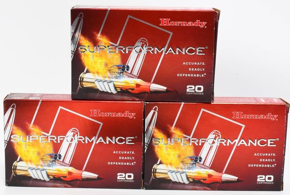 Lot 1126: 49 Rounds Of Hornady .25-06 Rem Ammunition