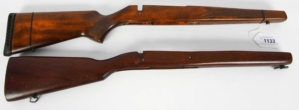 Lot 1133: Lot of Two Wood Sporter Rifle Stocks