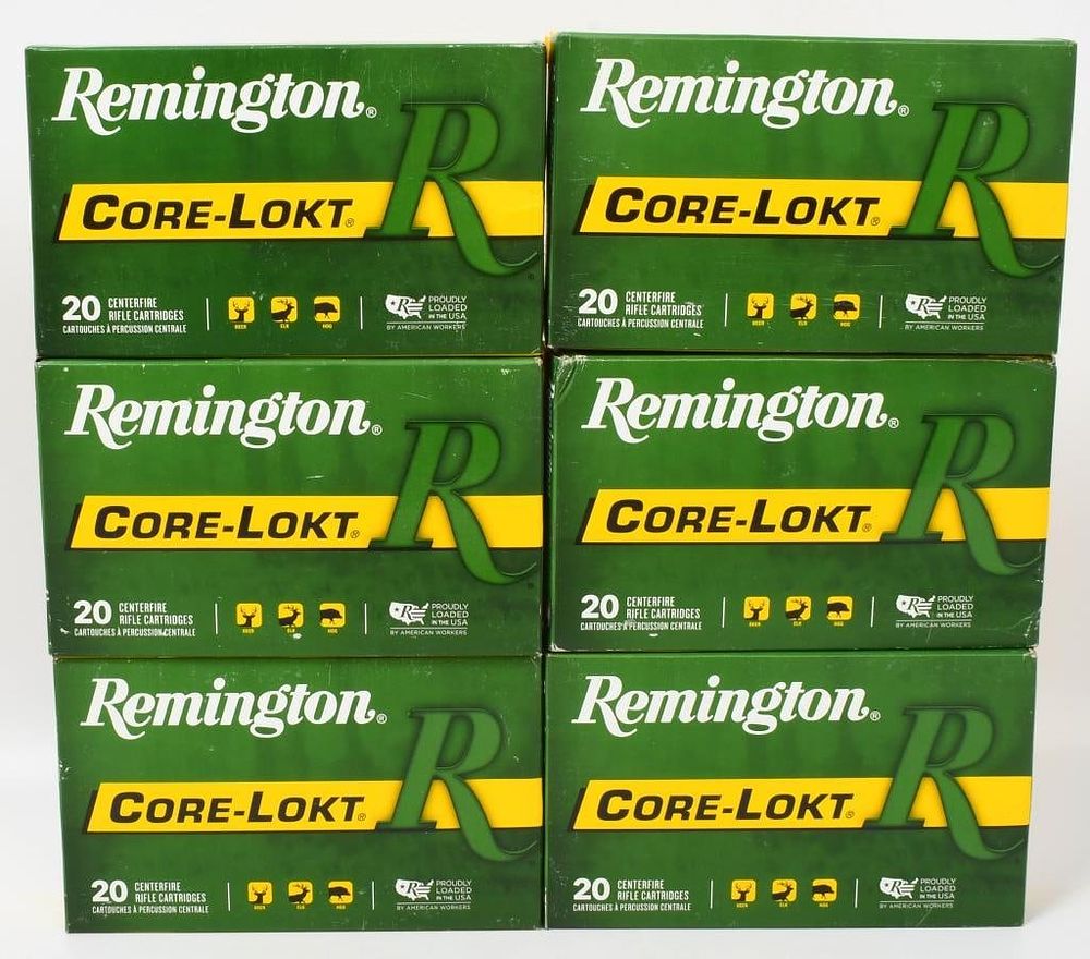 Lot 1243: 120 Rounds Of Remington .30-06 SPRG Ammo