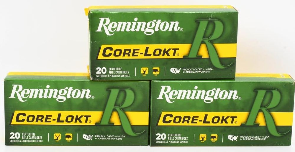 Lot 1273: 60 Rounds of Remington .250 Savage Ammunition