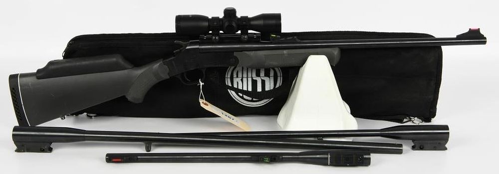 Lot 1287: Rossi Multi Rifle 4 Barrel Set .243, .22, .410, 20