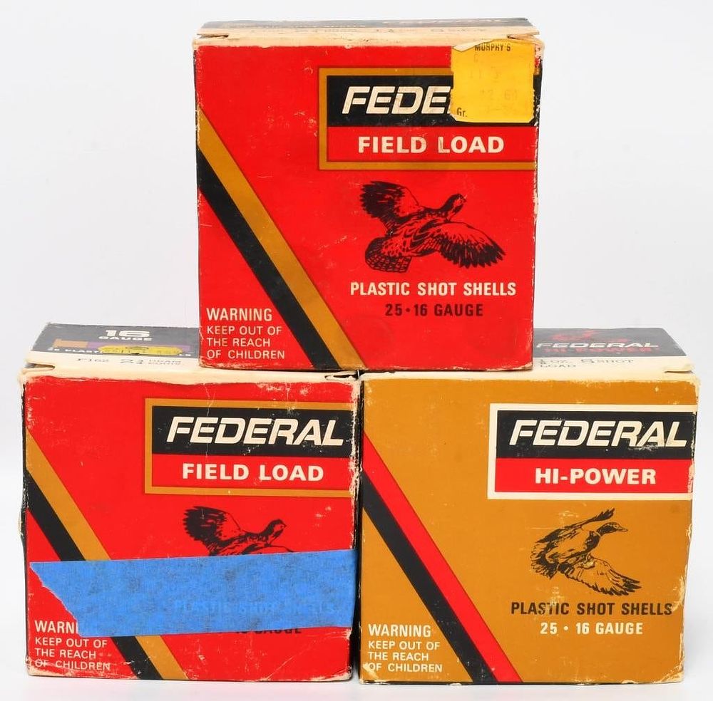 Lot 1336: 75 rds 16 gauge Federal / Remington Shotshells