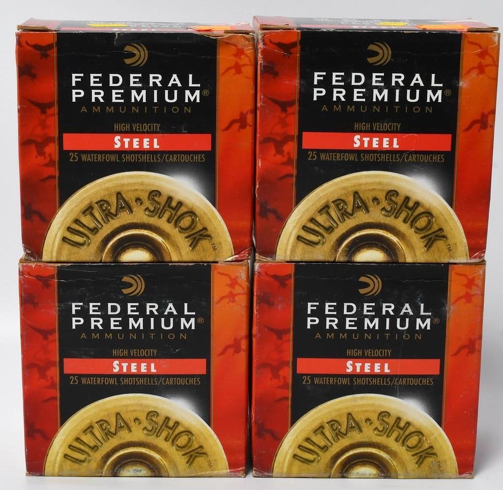 Lot 1345: 100 Rounds Of Federal 16 Ga Steel Shotshells