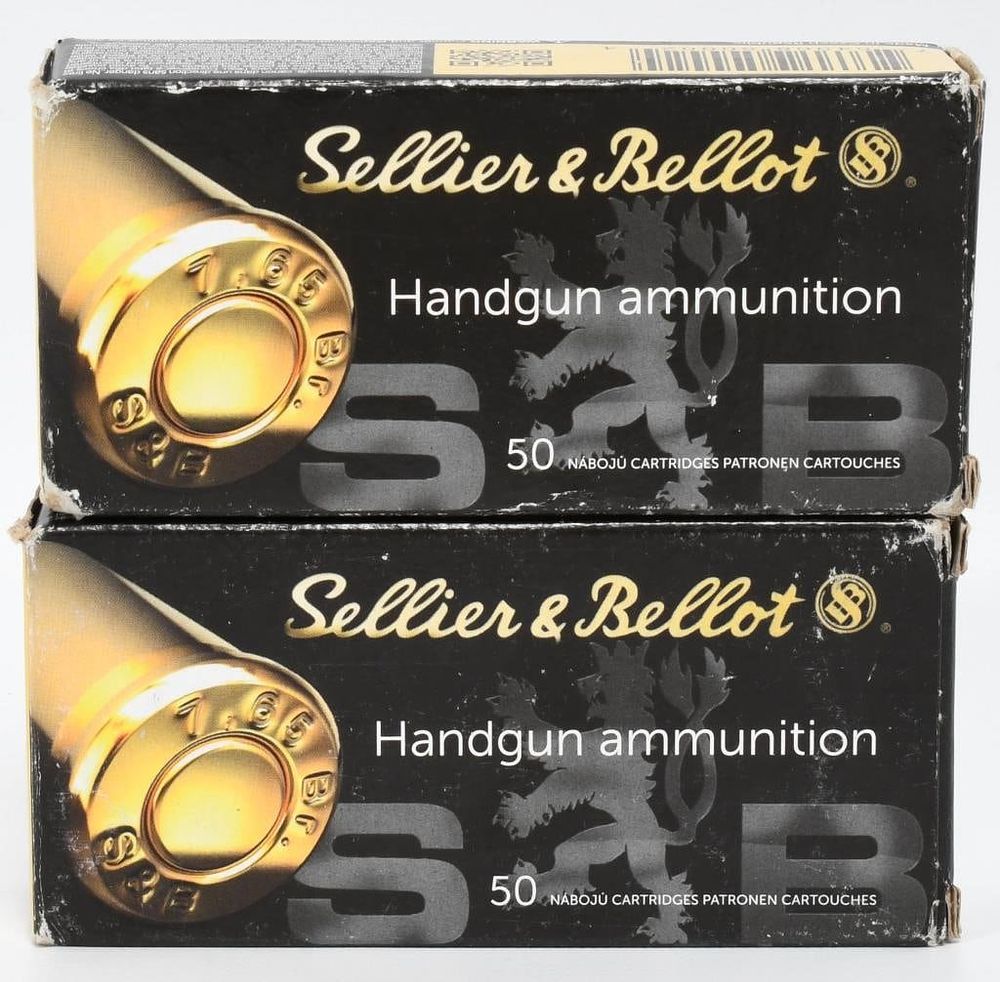 Lot 1348: 100 Rounds Of Sellier & Bellot .32 Auto Ammunition