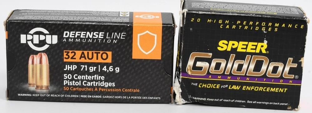 Lot 1378: 70 Rounds Of .32 ACP Hollow Point Ammunition