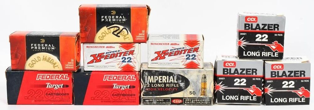 Lot 1420: Approx 450 Rounds of Mixed .22 LR Ammunition