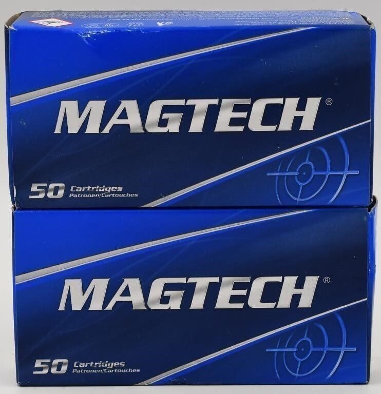 Lot 1423: 100 Rounds of Magtech 9mm Luger Ammunition