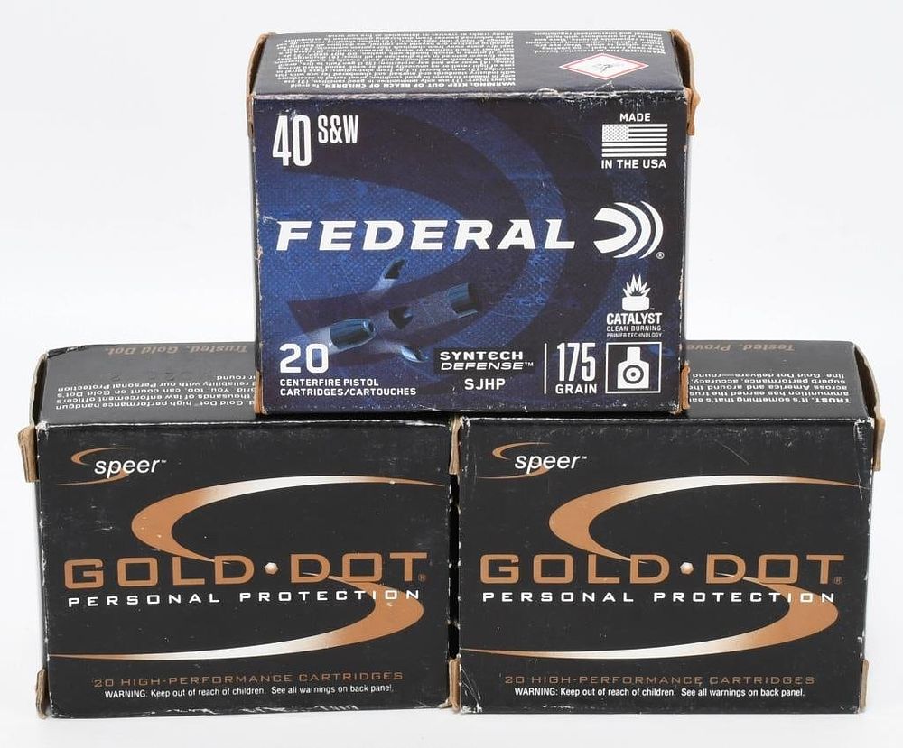 Lot 1483: 60 Rounds Of Personal Defense .40 S&W Ammo