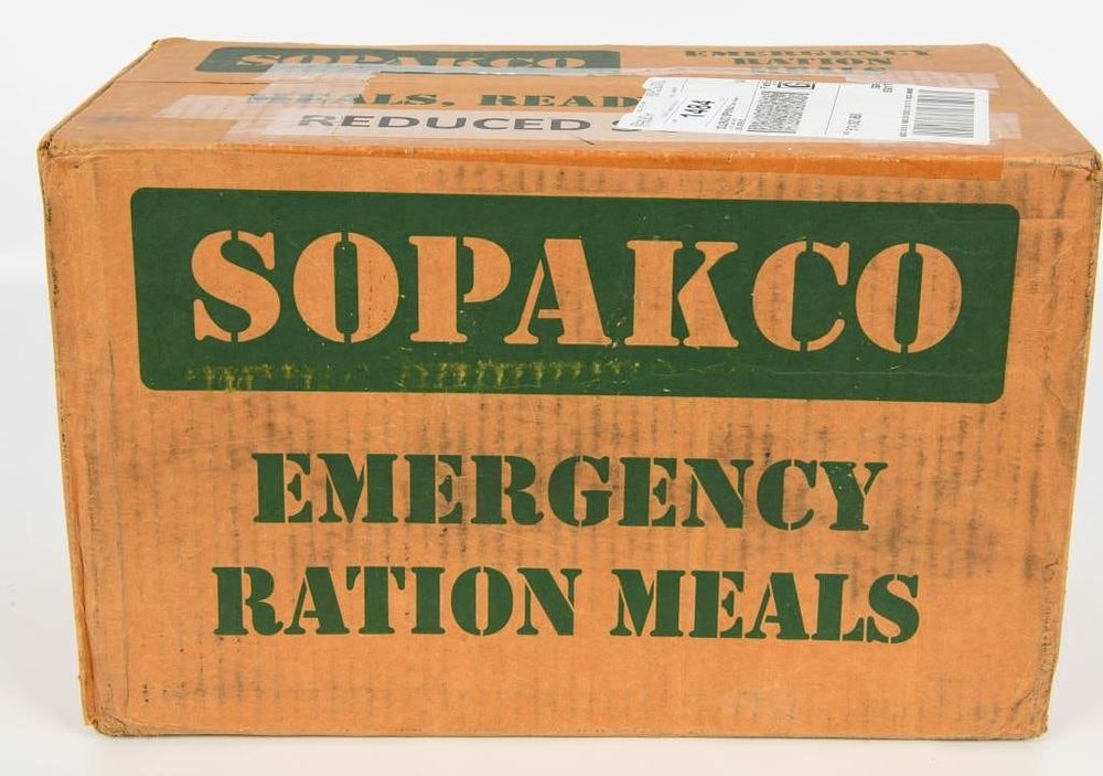 Lot 1484: SOPAKCO MRE Emergency Ration Meals Low Sodium