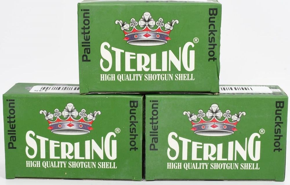 Lot 1555: 30 Rounds Of Sterling 12 Ga Buckshot Shotshells