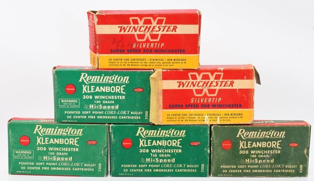 Lot 1564: 120 Count of .308 Win Empty Brass Casings