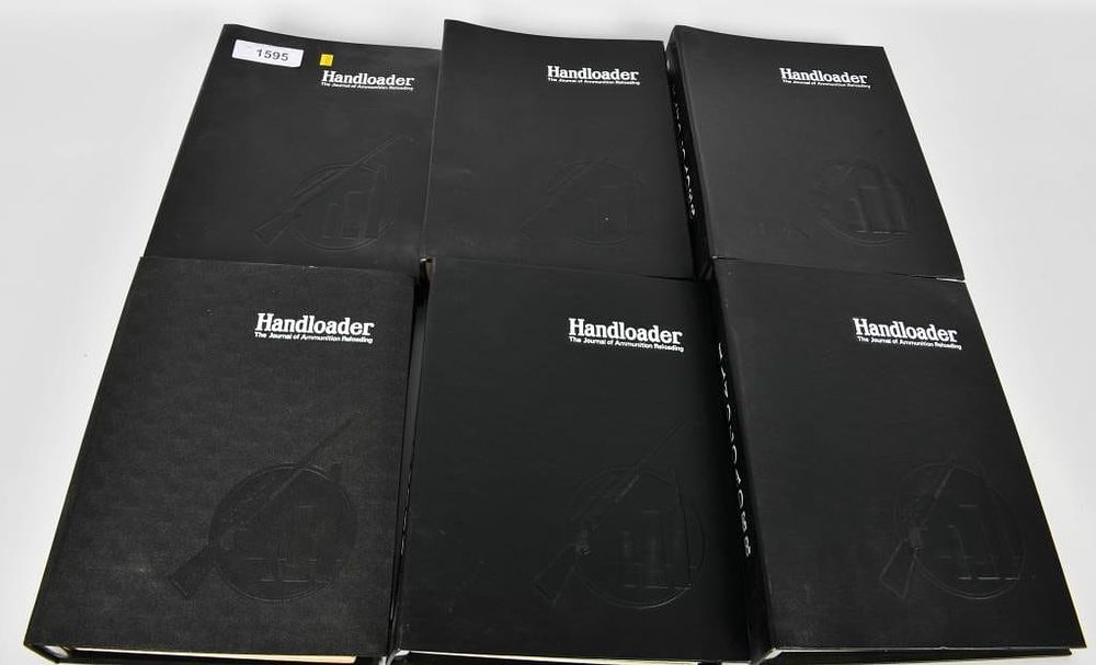 Lot 1595: 5 Large Binders of "Handloader" Journal of Ammo