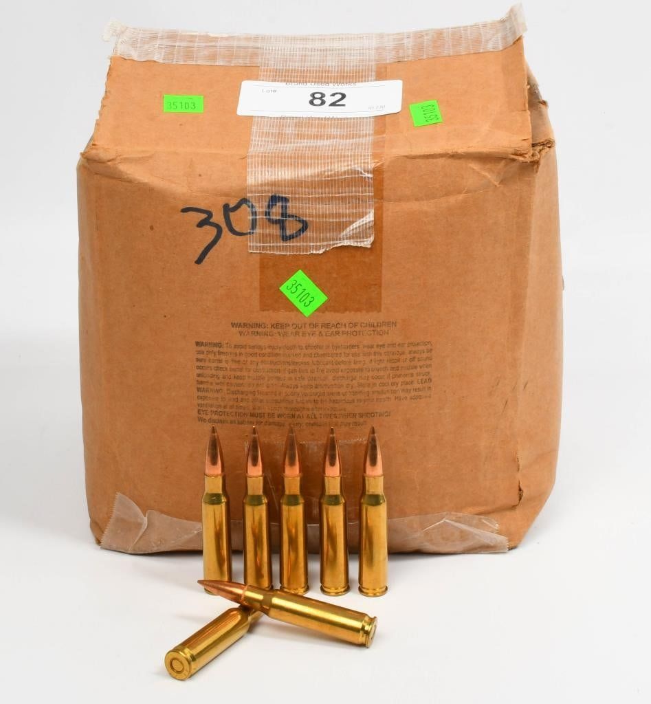 Lot 82: 500 Rounds of .308 Caliber Ammunition