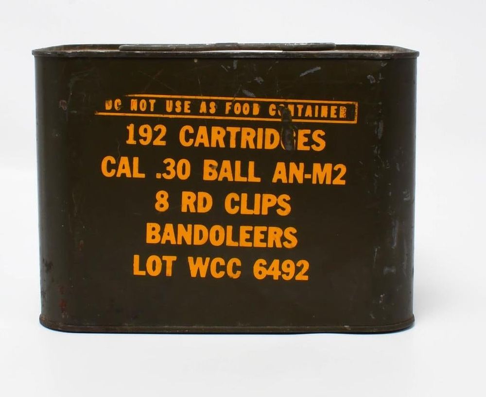 Lot 88: 192 Rd Sealed Spam Can Of .30-06 AN-M2 Ammo