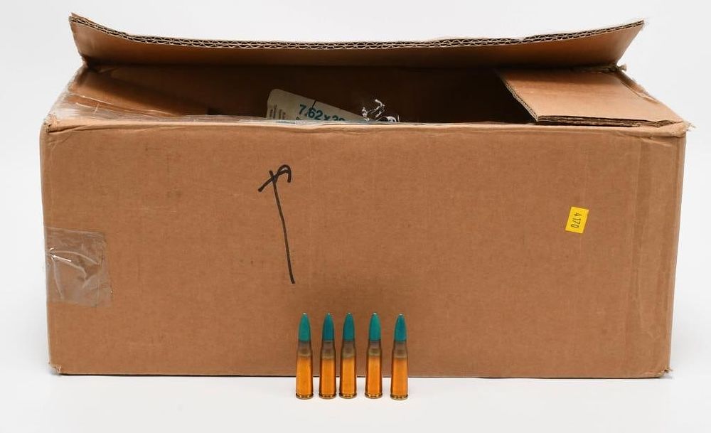 Lot 106: Approx 614 Rounds of Russian 7.62x39 M43 Blanks