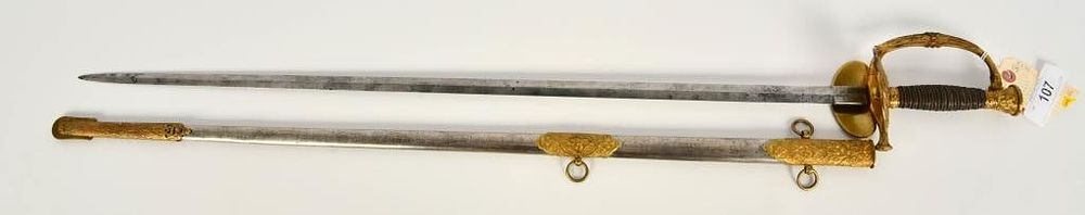 Lot 107: Rare W Clauberg Solingen Officer Presentation Swor