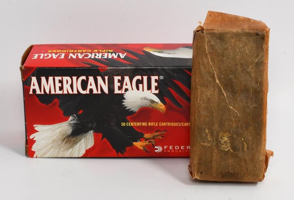 Lot 130: 50 Rds American Eagle .30 Carbine Ammo & Mag