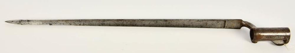 Lot 217: Antique Danish Model 1854 Socket Bayonet with