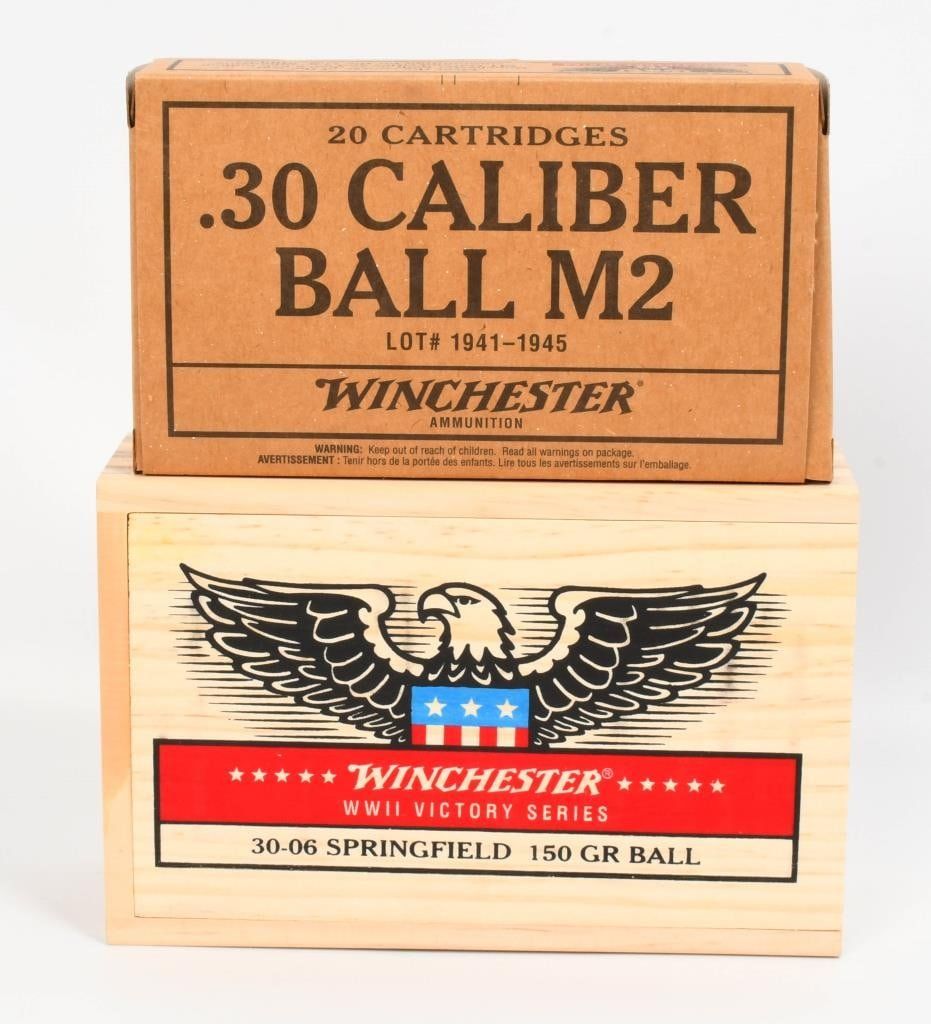 Lot 244: 20 Rds Of Winchester WWII Victory Series .30-06