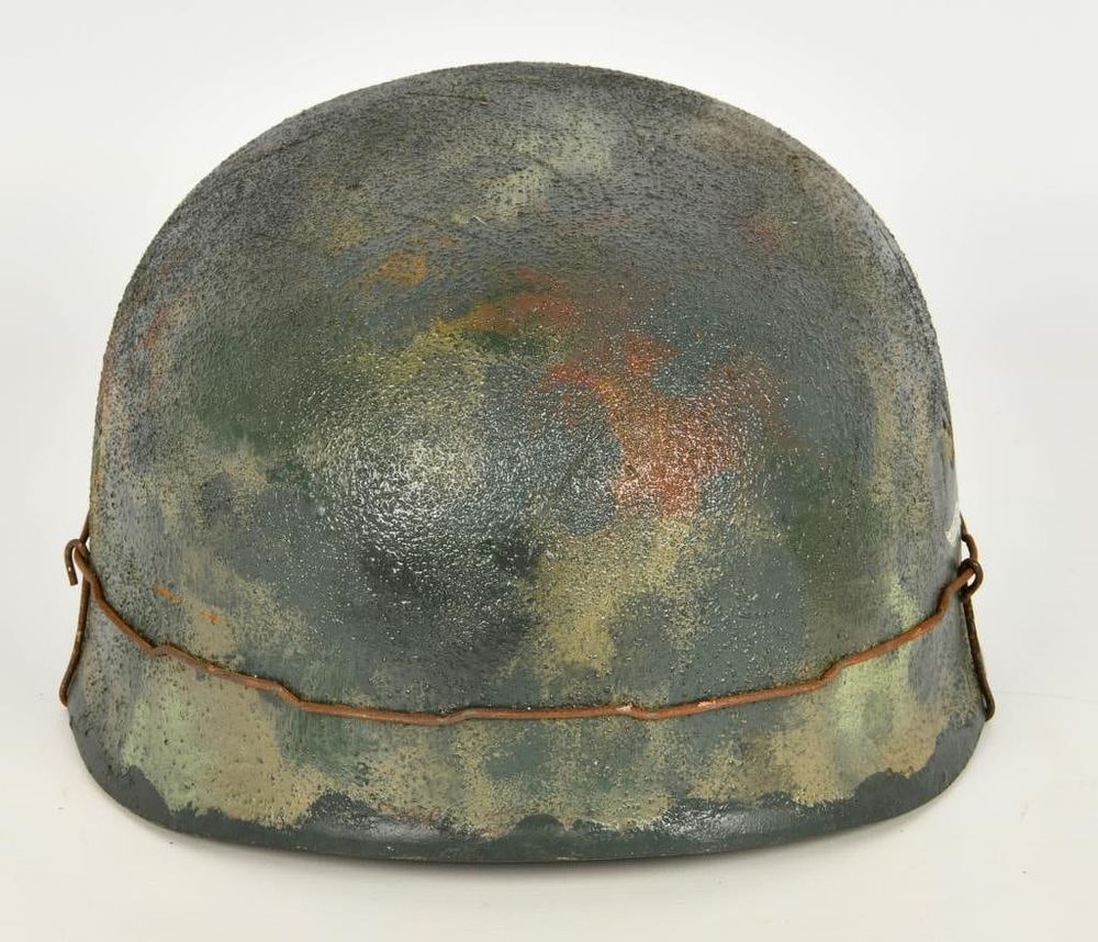 Lot 248: German Paratrooper Helmet M38 with Camo Finish