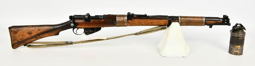 Lot 288: Lee Enfield No.1 MK3 Burns 2 1/2" W/Discharger Cup