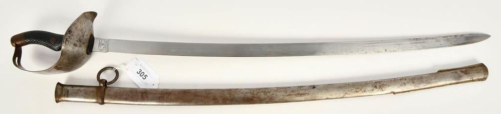 Lot 305: Spanish 1907 Pattern Cavalry Sword, Artilleria w/S