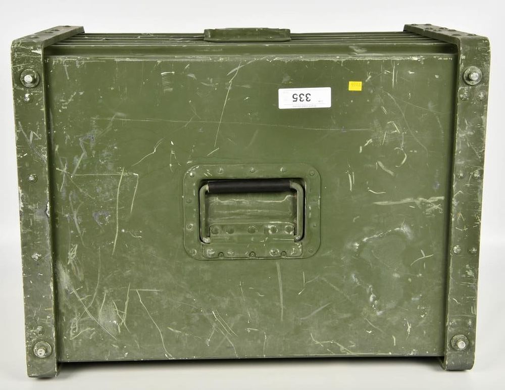 Lot 335: Aluminum Military Storage Transport Case